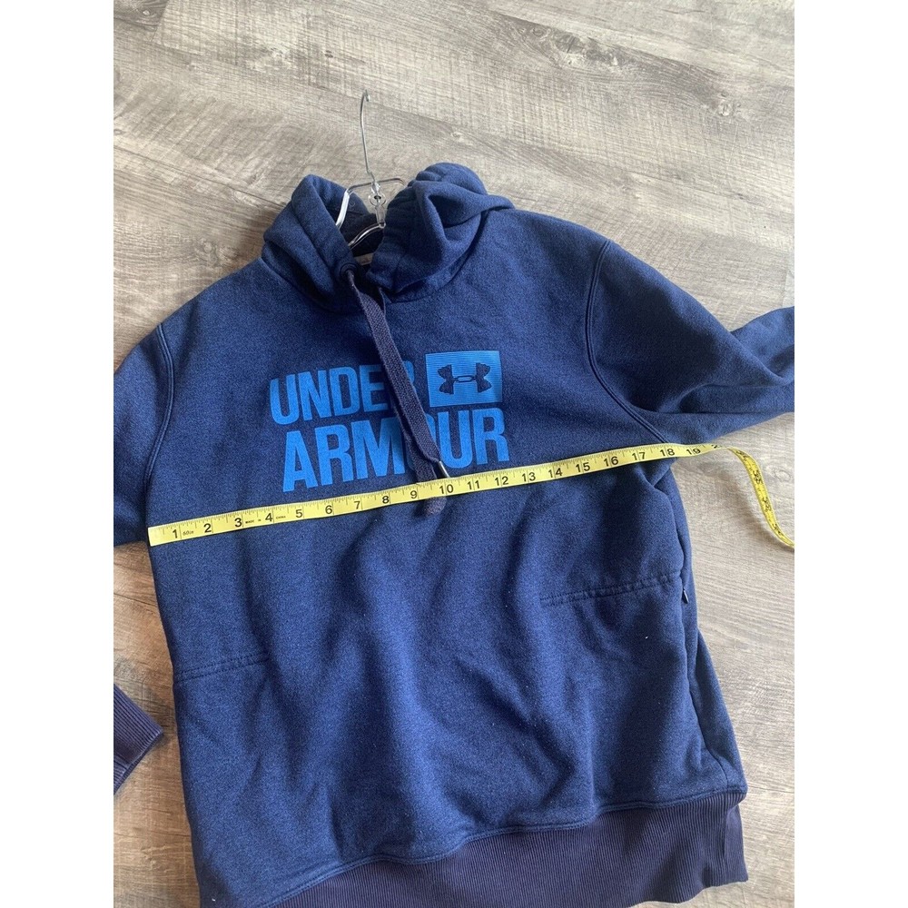 UNDER ARMOUR UA THREADBORNE FLEECE WOMEN'S HOODIE SIZE MEDIUM BLUE - Picture 5 of 11